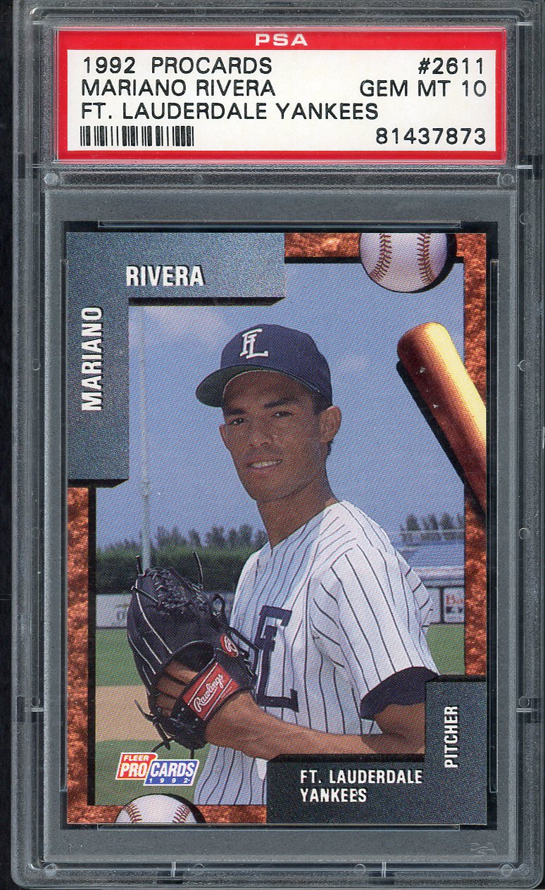 1992 Pro Cards #2611 Mariano Rivera Yankees PSA 10 GEM MINT 563485