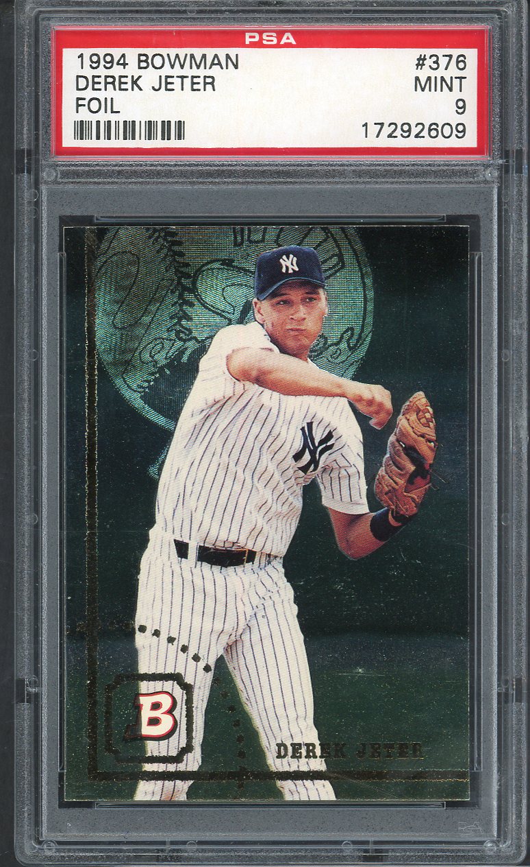 1994 Bowman #376 Derek Jeter Yankees PSA 9 MINT Foil 563486