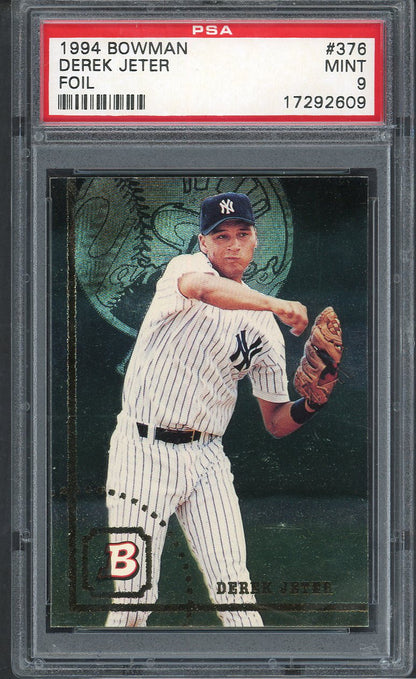 1994 Bowman #376 Derek Jeter Yankees PSA 9 MINT Foil 563486