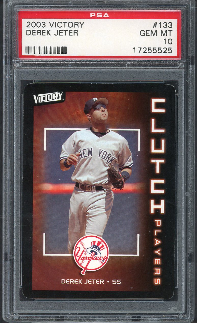 2003 Upper Deck Victory #133 Derek Jeter Yankees PSA 10 GEM MINT 563489