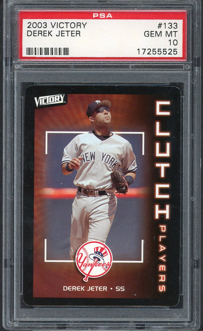 2003 Upper Deck Victory #133 Derek Jeter Yankees PSA 10 GEM MINT 563489