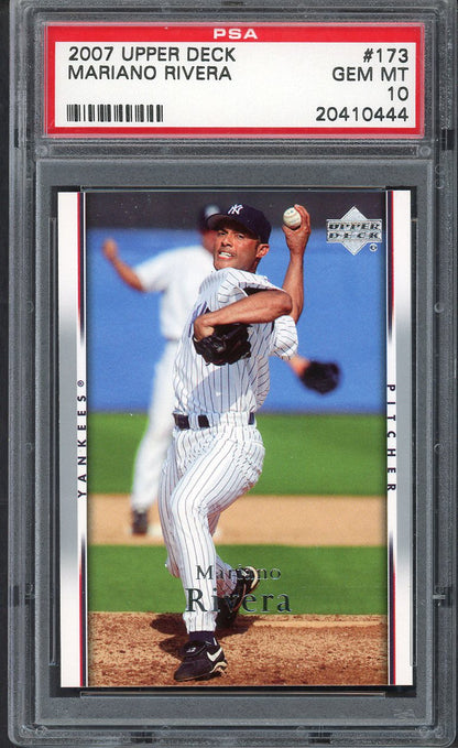 2007 Upper Deck #173 Mariano Rivera Yankees PSA 10 GEM MINT 563493