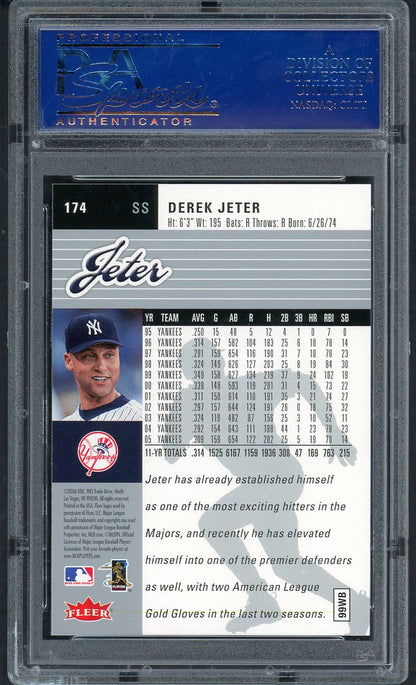 2006 Fleer Ultra #174 Derek Jeter Yankees PSA 10 GEM MINT 563496