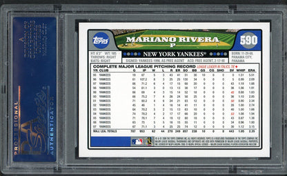 2008 Topps #590 Mariano Rivera Yankees PSA 10 GEM MINT 563502