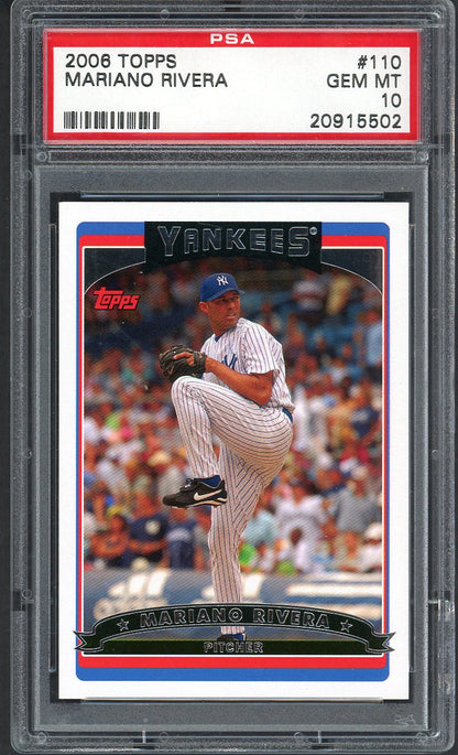 2006 Topps #110 Mariano Rivera Yankees PSA 10 GEM MINT 563504