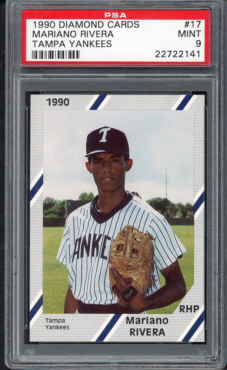 1990 Diamond Cards # 17 Mariano Rivera Yankees PSA 9 MINT 563509