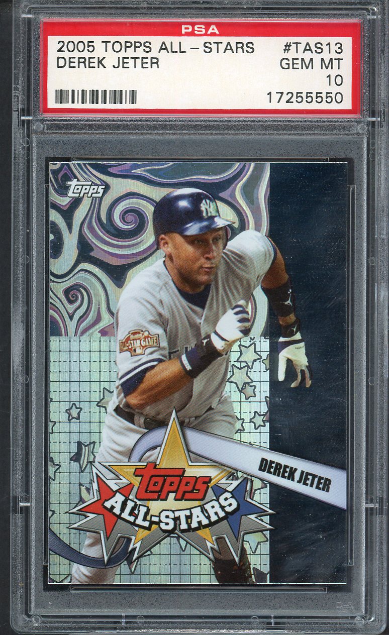 2005 Topps All Stars #TAS13 Derek Jeter Yankees PSA 10 GEM MINT 563510