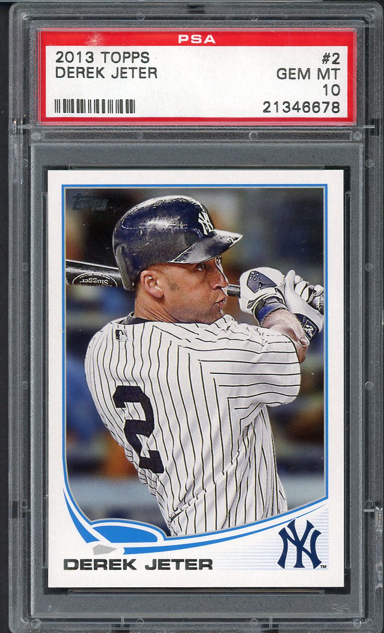 2013 Topps #  2 Derek Jeter Yankees PSA 10 GEM MINT 563511