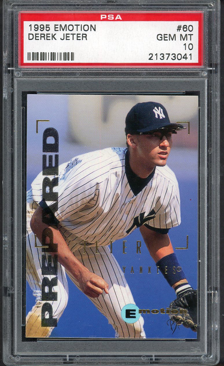 1995 Fleer Emotion # 60 Derek Jeter Yankees PSA 10 GEM MINT 563514