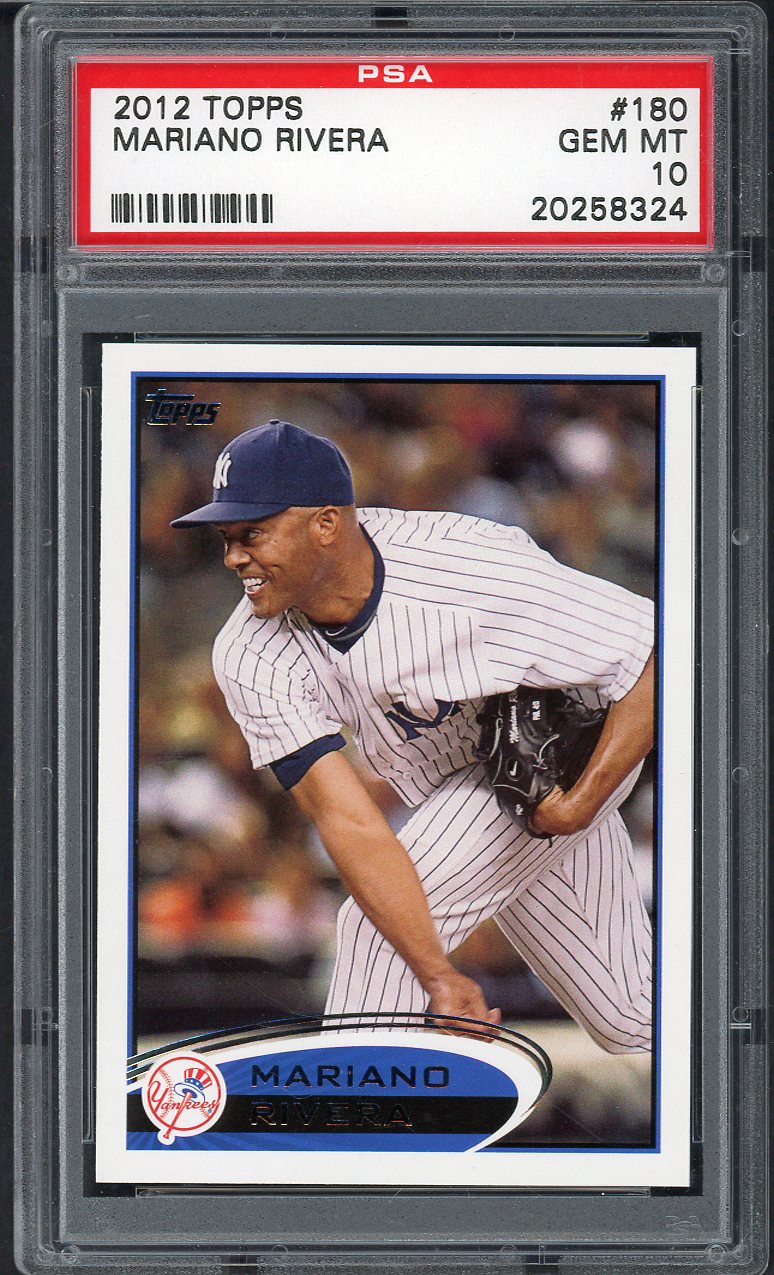 2012 Topps #180 Mariano Rivera Yankees PSA 10 GEM MINT 563515