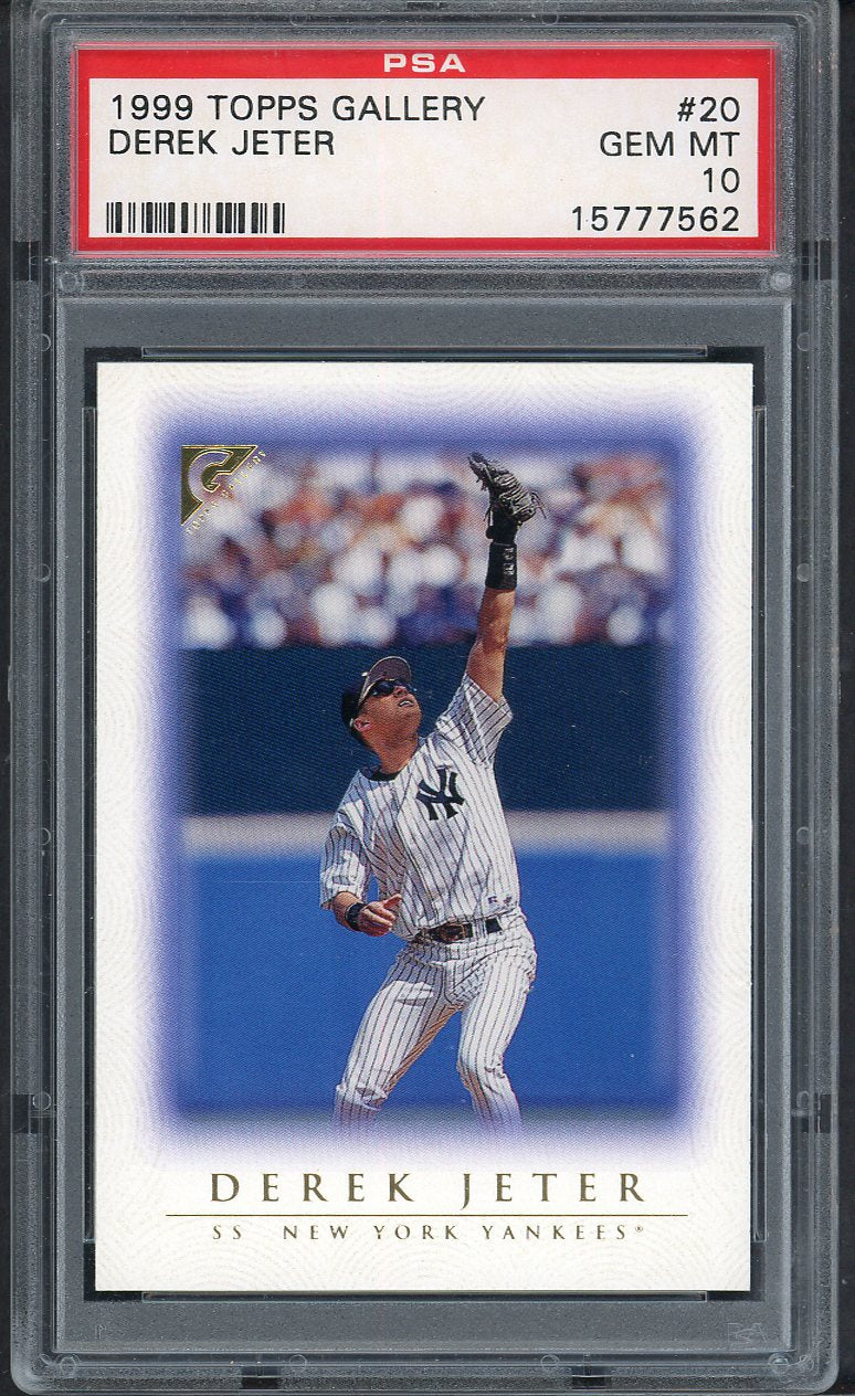 1999 Topps Gallery # 20 Derek Jeter Yankees PSA 10 GEM MINT 563518