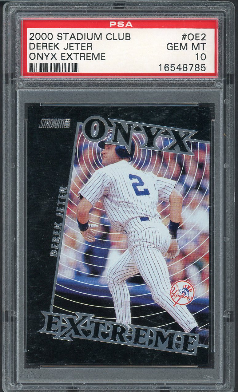 2000 Stadium Club Onyx #OE2 Derek Jeter Yankees PSA 10 GEM MINT 563519