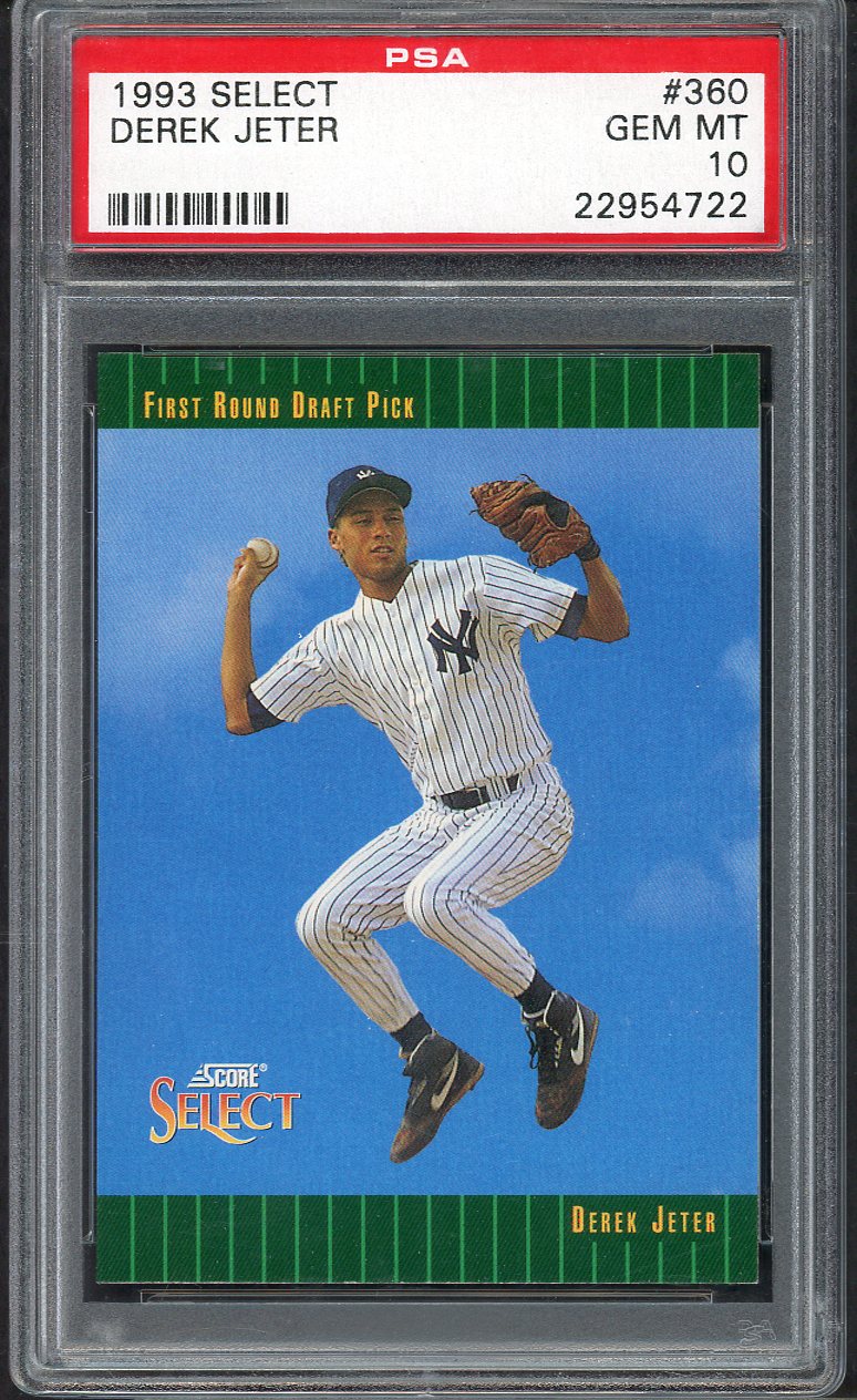 1993 Score Select #360 Derek Jeter Yankees PSA 10 GEM MINT 563521