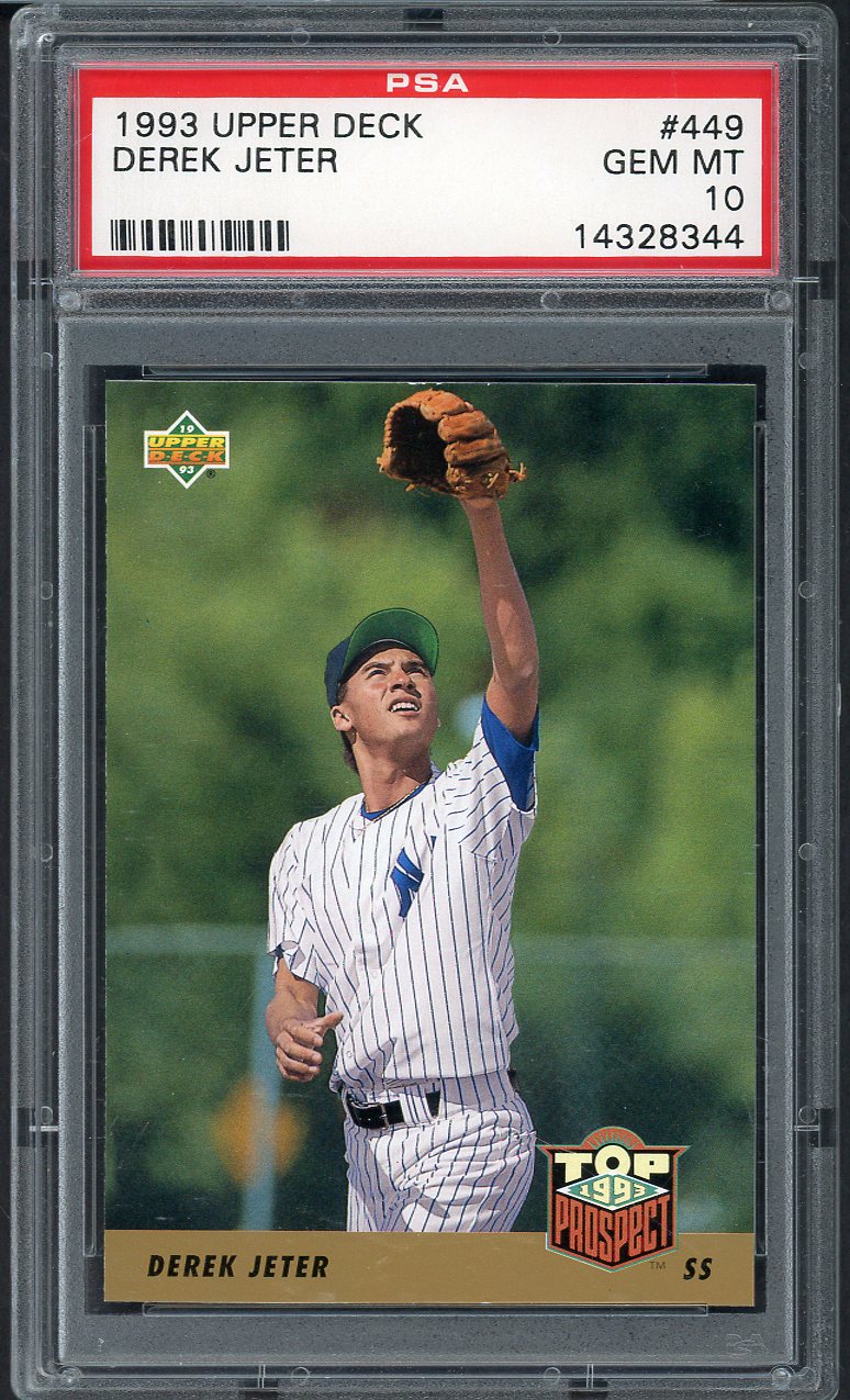 1993 Upper Deck #449 Derek Jeter Yankees PSA 10 GEM MINT 563523