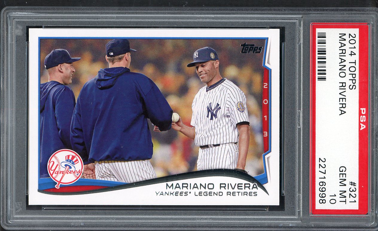 2014 Topps #321 Mariano Rivera Yankees PSA 10 GEM MINT 563530