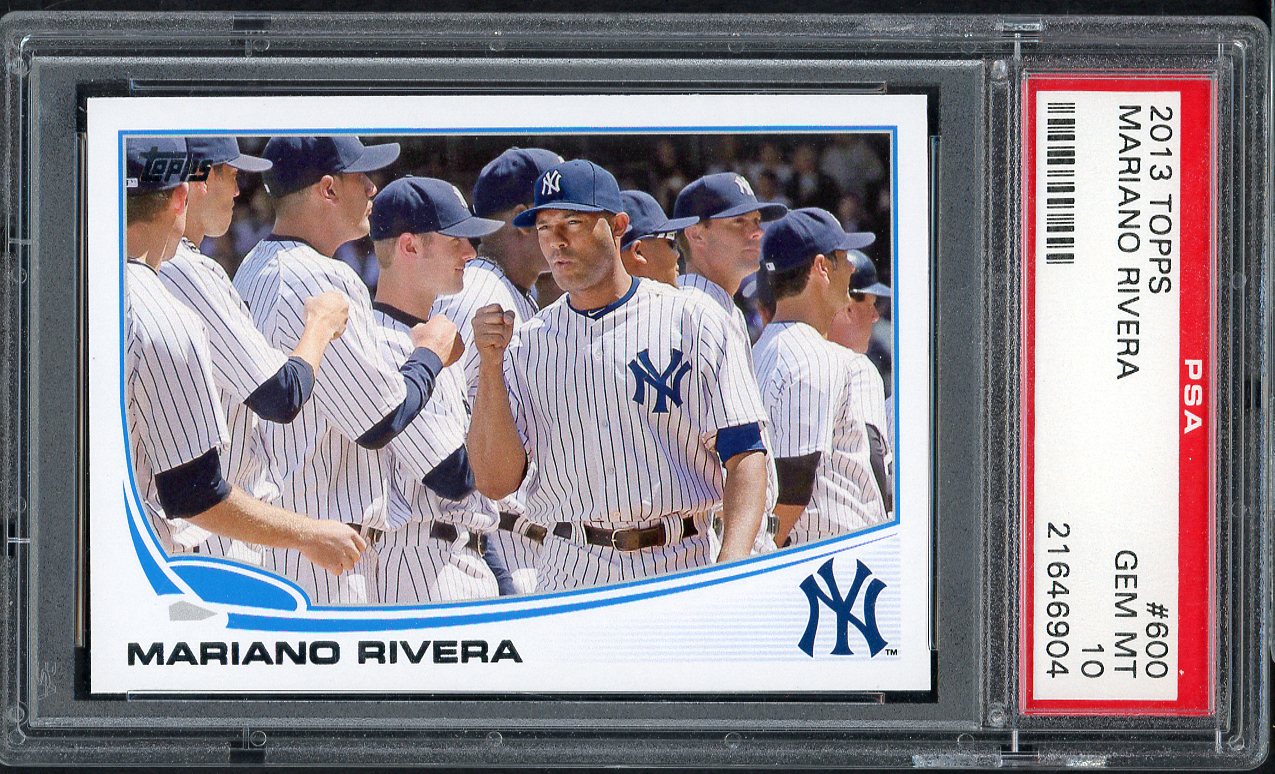 2013 Topps #600 Mariano Rivera Yankees PSA 10 GEM MINT 563531