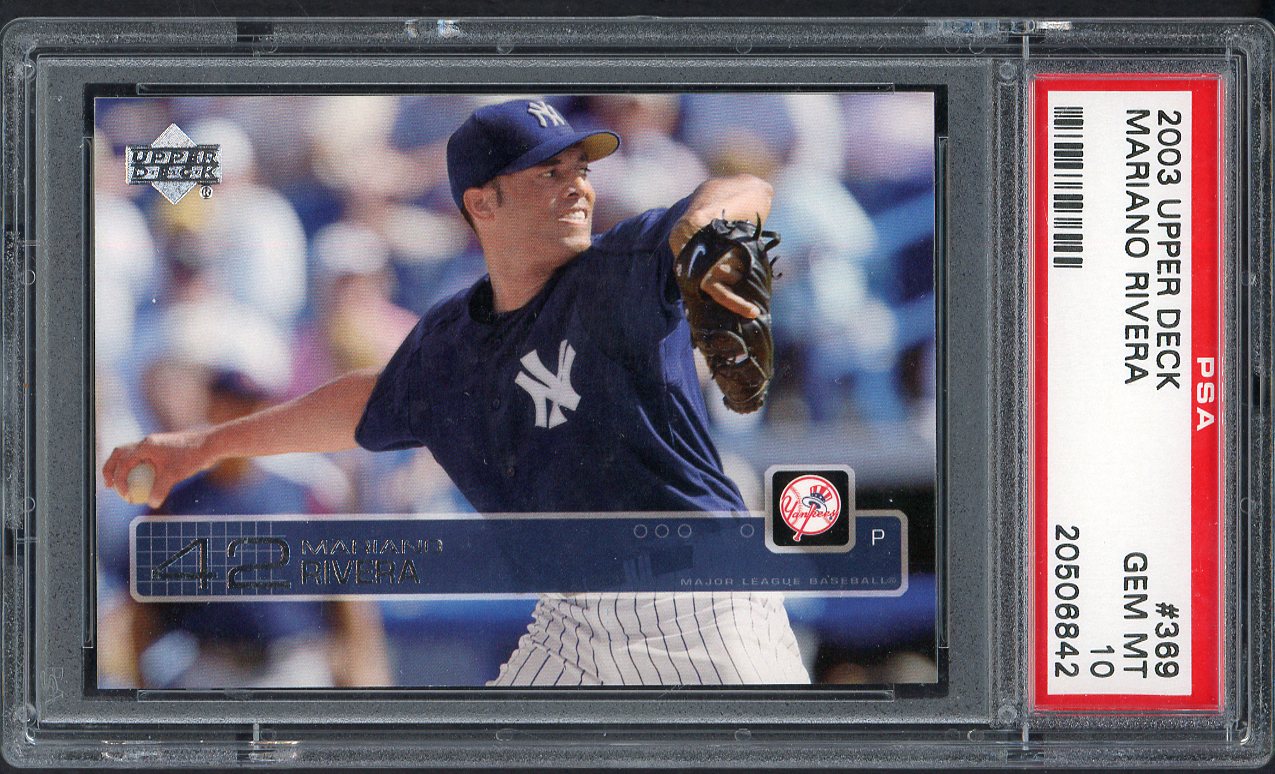 2003 Topps #369 Mariano Rivera Yankees PSA 10 GEM MINT 563532