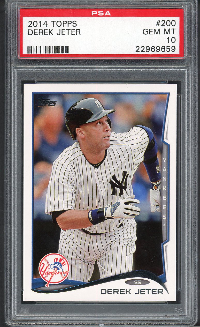 2014 Topps #200 Derek Jeter Yankees PSA 10 GEM MINT 563534