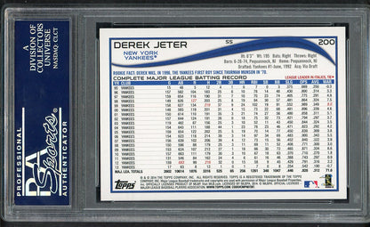 2014 Topps #200 Derek Jeter Yankees PSA 10 GEM MINT 563534