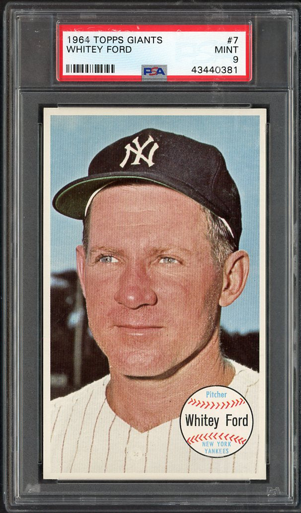 1964 Topps Baseball Giants #  7 Whitey Ford Yankees PSA 9 MINT 563586