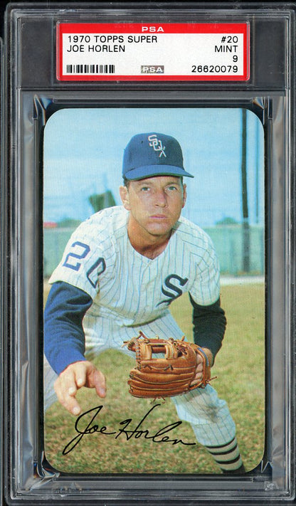 1970 Topps Baseball Supers # 20 Joe Horlen White Sox PSA 9 MINT 563587