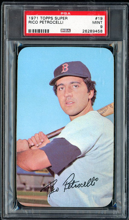 1971 Topps Baseball Supers # 19 Rico Petrocelli Red Sox PSA 9 MINT 563588