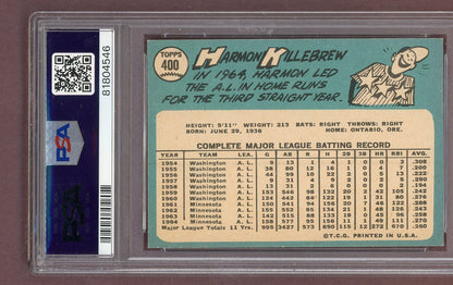 1965 Topps Baseball #400 Harmon Killebrew Twins PSA 7 NM 563600
