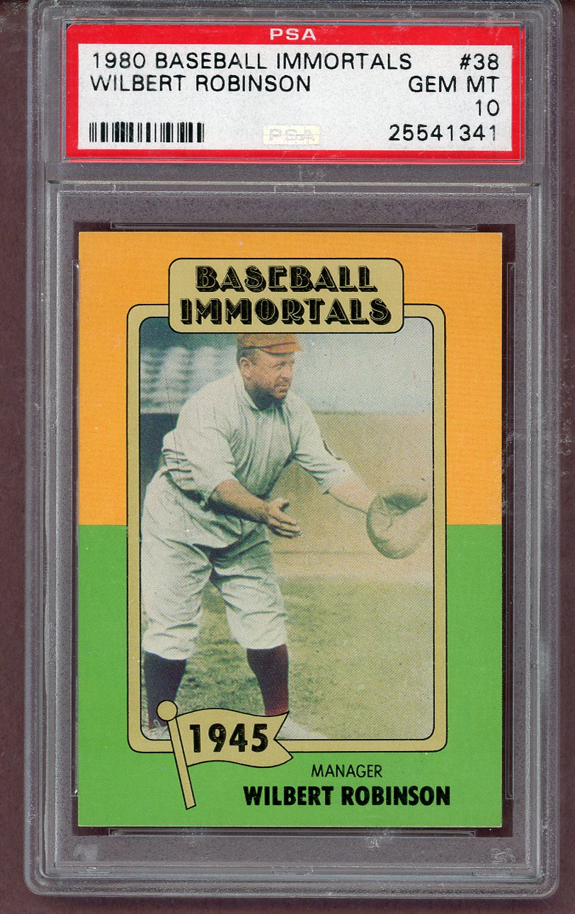 1980 Baseball Immortals #038 Wilbert Robinson Dodgers PSA 10 GEM MINT 563629