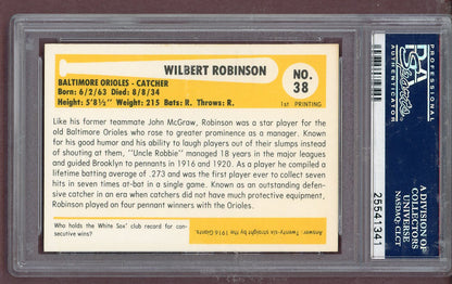 1980 Baseball Immortals #038 Wilbert Robinson Dodgers PSA 10 GEM MINT 563629