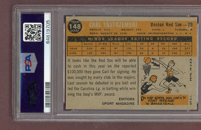 1960 Topps Baseball #148 Carl Yastrzemski Red Sox PSA 5 EX  563631