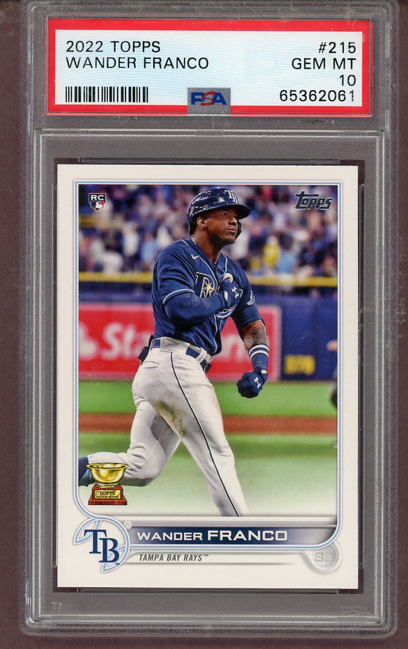 2022 Topps #215 Wander Franco Rays PSA 10 GEM MINT 563633