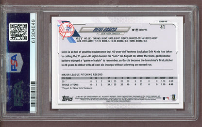 2021 Topps #041 Deivi Garcia Yankees PSA 10 GEM MINT 563634