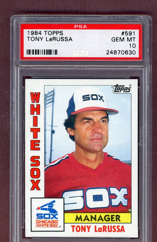 1984 Topps #591 Tony Larussa White Sox PSA 10 GEM MINT 563635