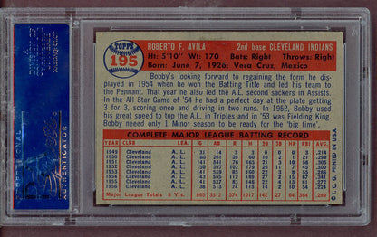 1957 Topps Baseball #195 Bobby Avila Indians PSA 6 EX-MT 563646