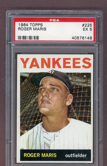1964 Topps Baseball #225 Roger Maris Yankees PSA 5 EX  563647