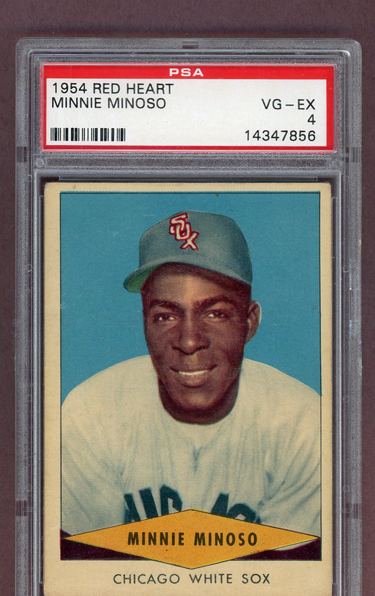 1954 Red Heart Minnie Minoso White Sox PSA 4 VG-EX 563668