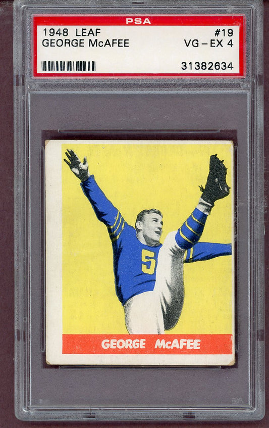 1948 Leaf Football #019 George McAfee Bears PSA 4 VG-EX 563669
