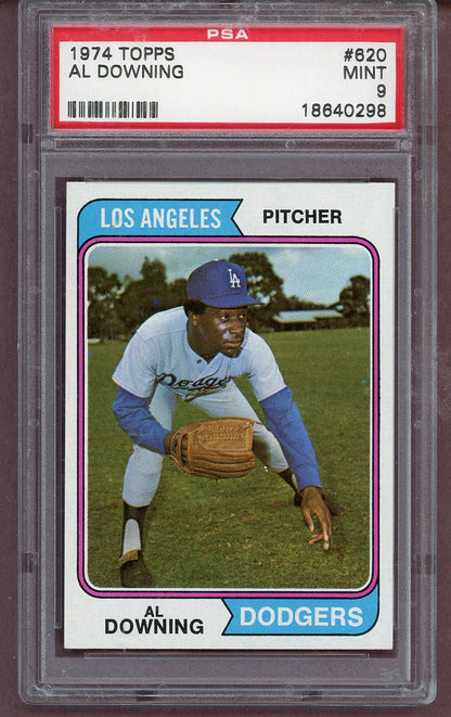 1974 Topps Baseball #620 Al Downing Dodgers PSA 9 MINT 563670