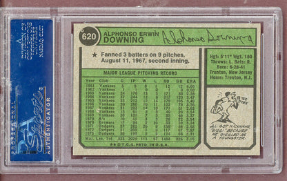 1974 Topps Baseball #620 Al Downing Dodgers PSA 9 MINT 563670