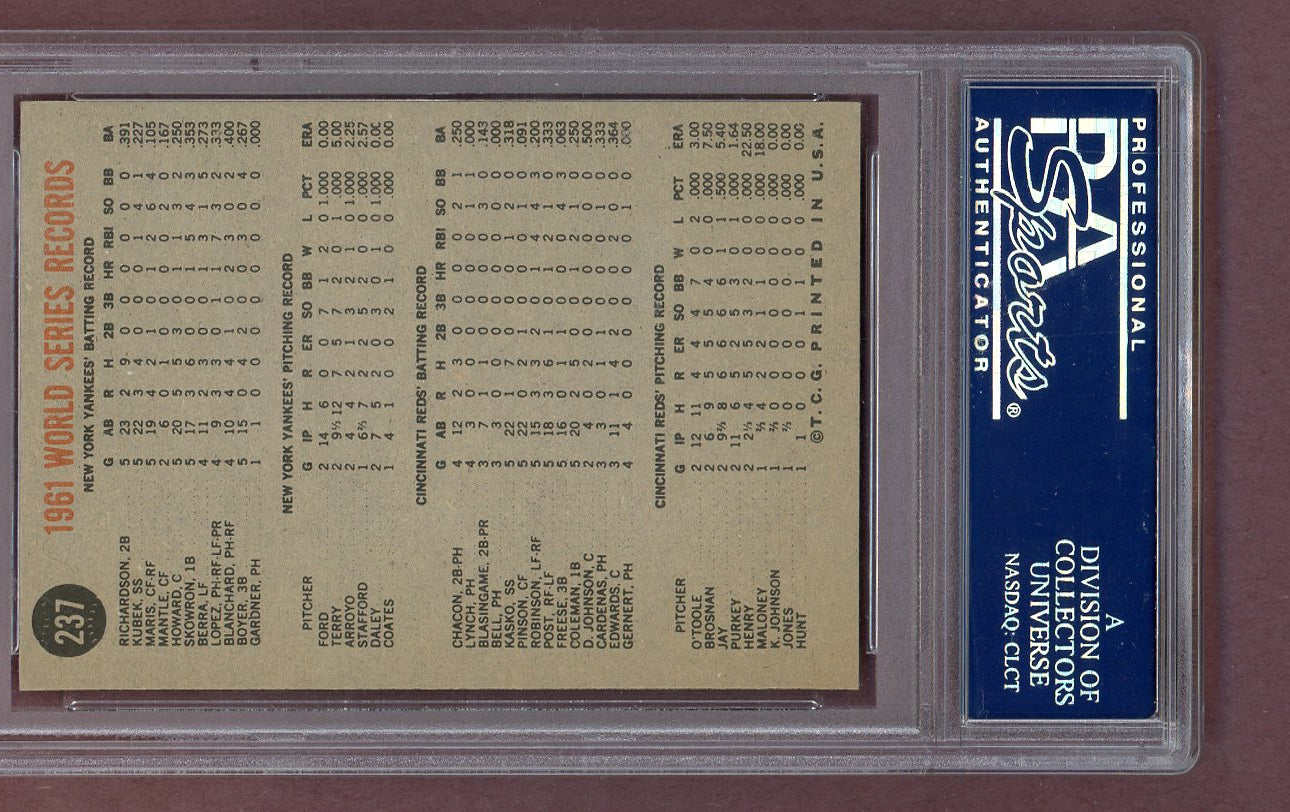 1962 Topps Baseball #237 World Series Summary PSA 6 EX-MT 563700