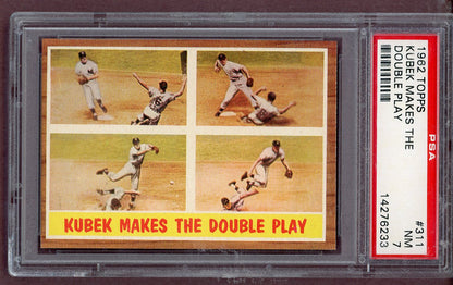 1962 Topps Baseball #311 Tony Kubek IA Yankees PSA 7 NM 563701
