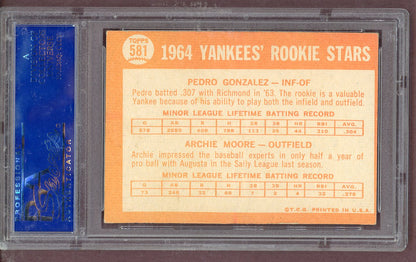 1964 Topps Baseball #581 Pedro Gonzalez Yankees PSA 6 EX-MT 563709