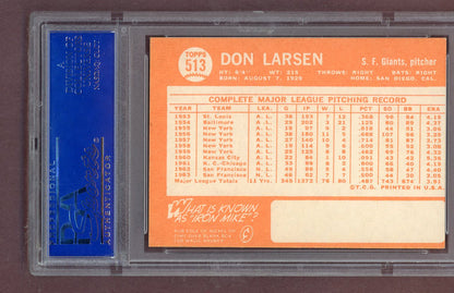 1964 Topps Baseball #513 Don Larsen Giants PSA 6 EX-MT 563715