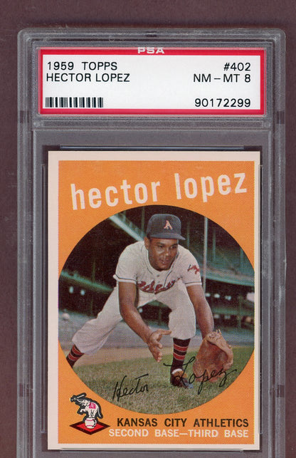 1959 Topps Baseball #402 Hector Lopez A's 8 NM/MT 563759