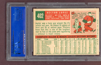1959 Topps Baseball #402 Hector Lopez A's 8 NM/MT 563759