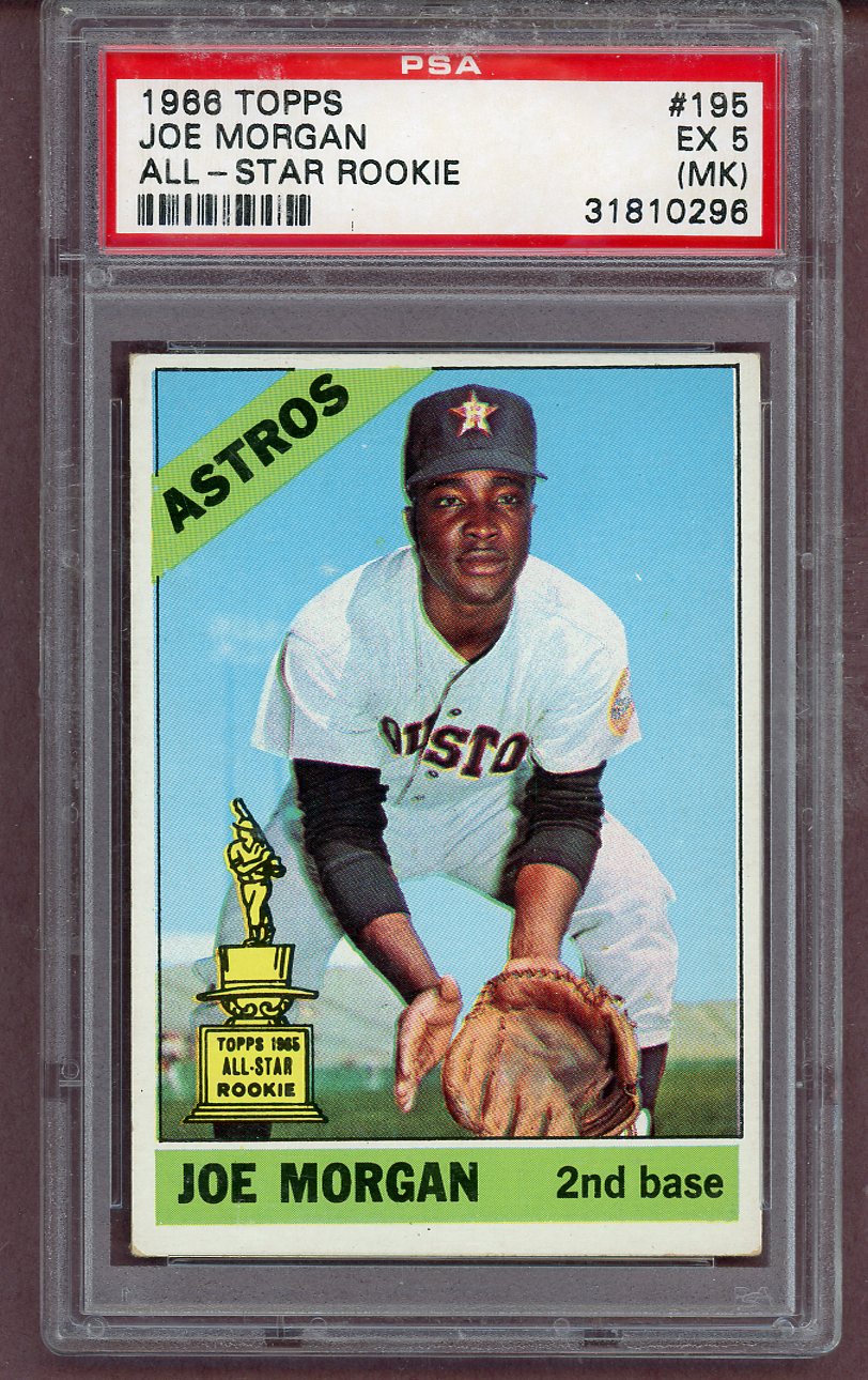 1966 Topps Baseball #195 Joe Morgan Astros PSA 5 EX mk 563798