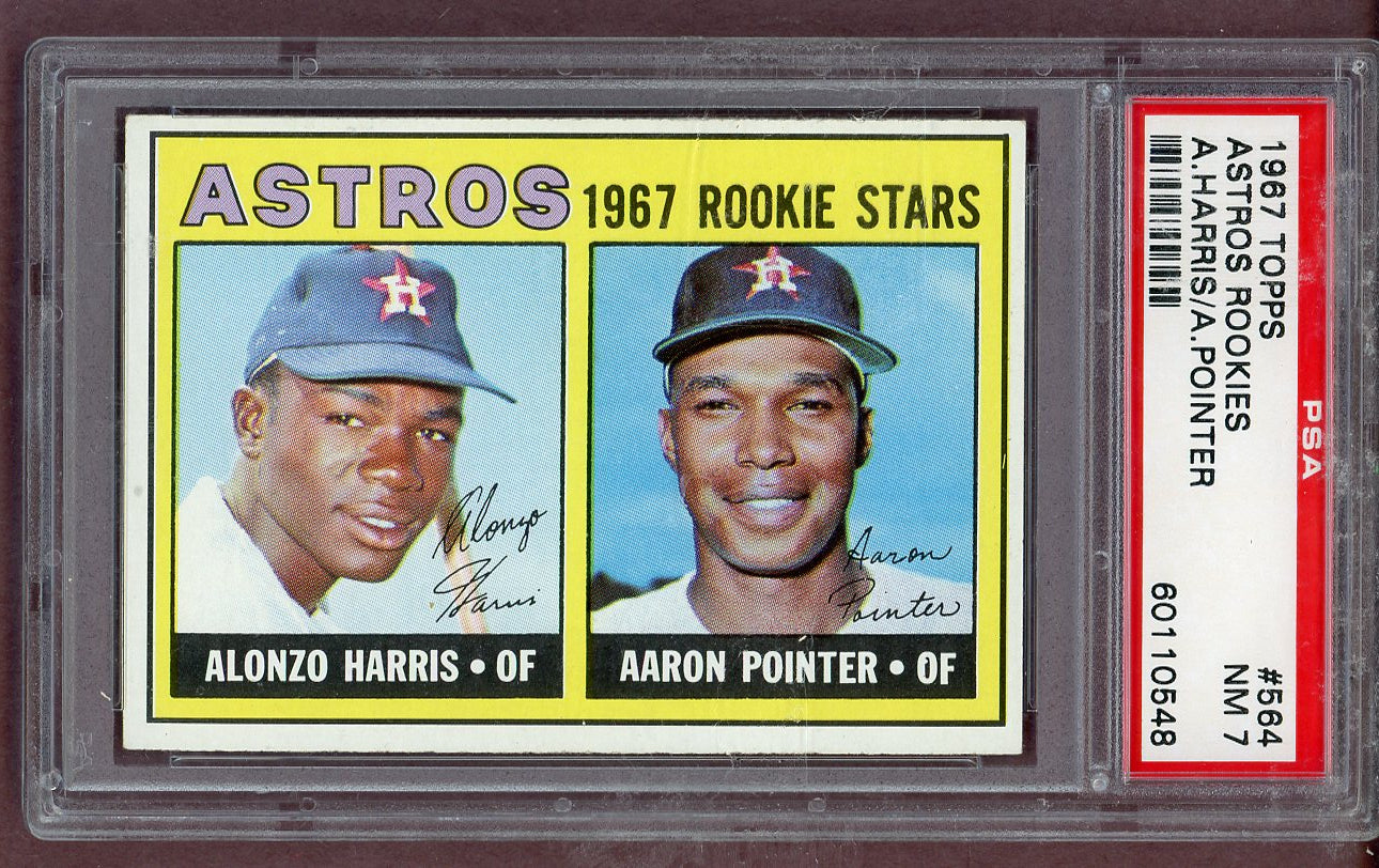 1967 Topps Baseball #564 Alonzo Harris Astros PSA 7 NM 563802