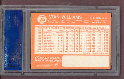 1964 Topps Baseball #505 Stan Williams Yankees PSA 7 NM 563824