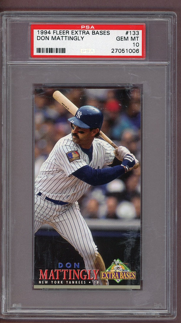 1994 Fleer Extra Bases #133 Don Mattingly Yankees PSA 10 GEM MINT 563893