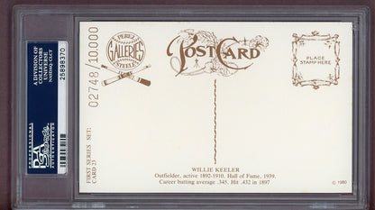 1980 Perez Steele # 23 Willie Keeler Brooklyn PSA 10 GEM MINT 563903